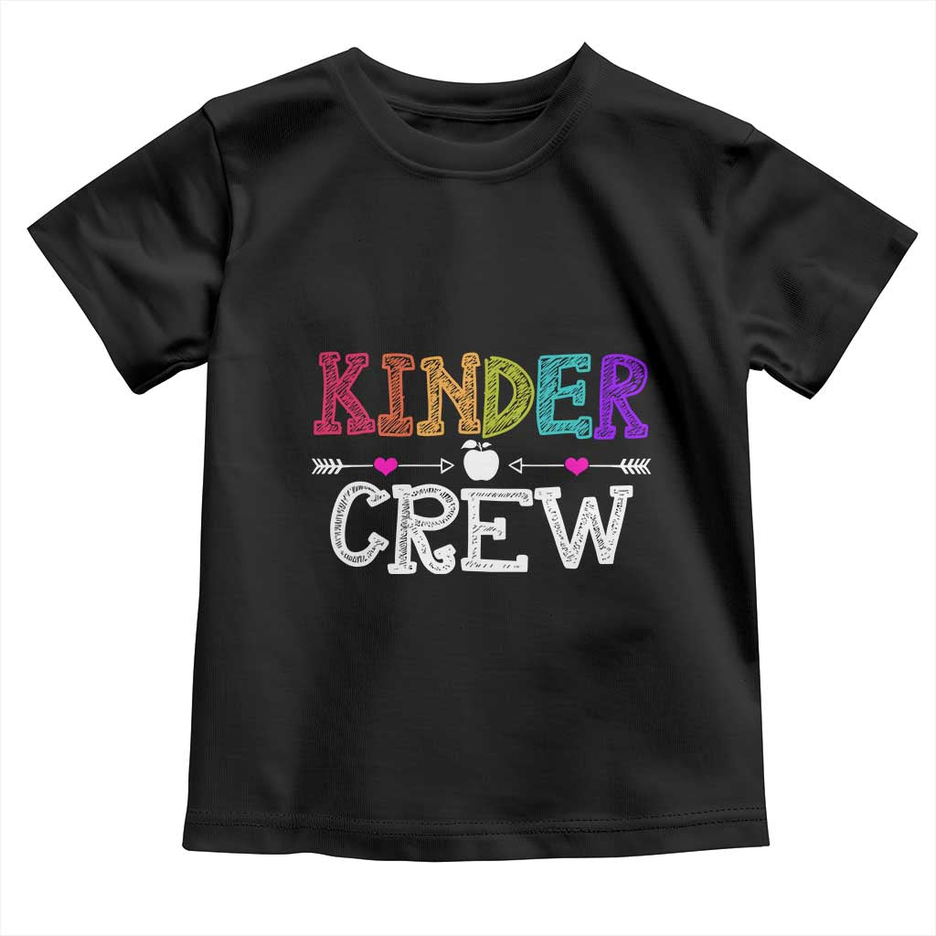 Kinder Crew Funny Kindergarten Toddler T Shirt Teacher and Student Back to School