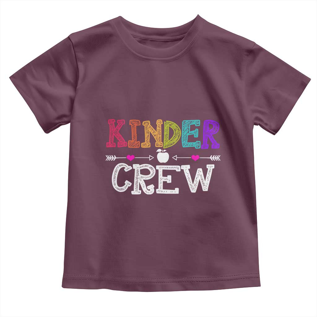Kinder Crew Funny Kindergarten Toddler T Shirt Teacher and Student Back to School