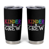 Kinder Crew Funny Kindergarten Tumbler Cup Teacher and Student Back to School