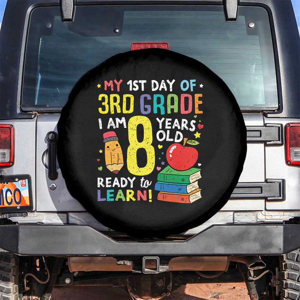 Hello 3rd Grade Spare Tire Cover Boys and Girls First Day Back to School Gift