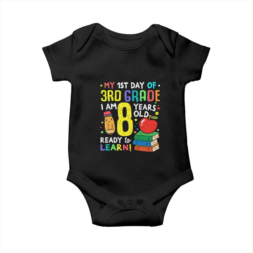 Hello 3rd Grade Baby Onesie Boys and Girls First Day Back to School Gift