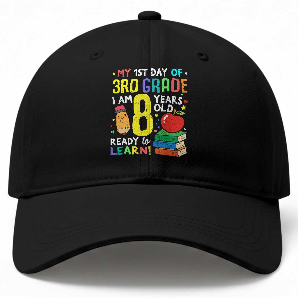 Hello 3rd Grade Baseball Cap Boys and Girls First Day Back to School Gift