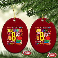 Hello 3rd Grade Ceramic Ornament Boys and Girls First Day Back to School Gift