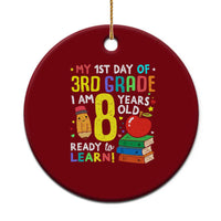 Hello 3rd Grade Ceramic Ornament Boys and Girls First Day Back to School Gift