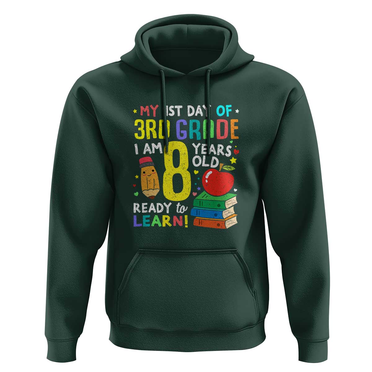3rd Grade Back to School Hoodie Boys and Girls First Day Gift - Wonder Print Shop