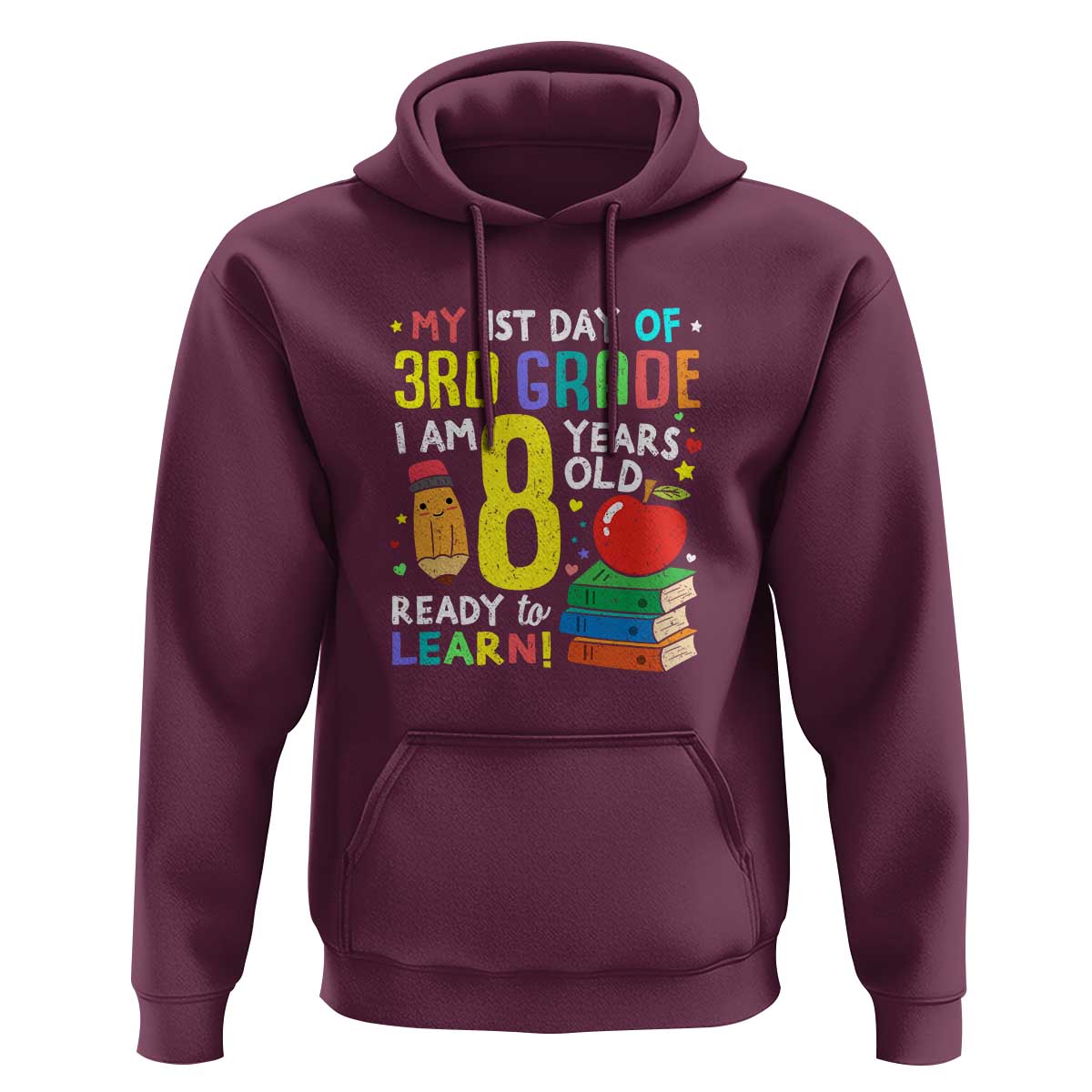 3rd Grade Back to School Hoodie Boys and Girls First Day Gift - Wonder Print Shop