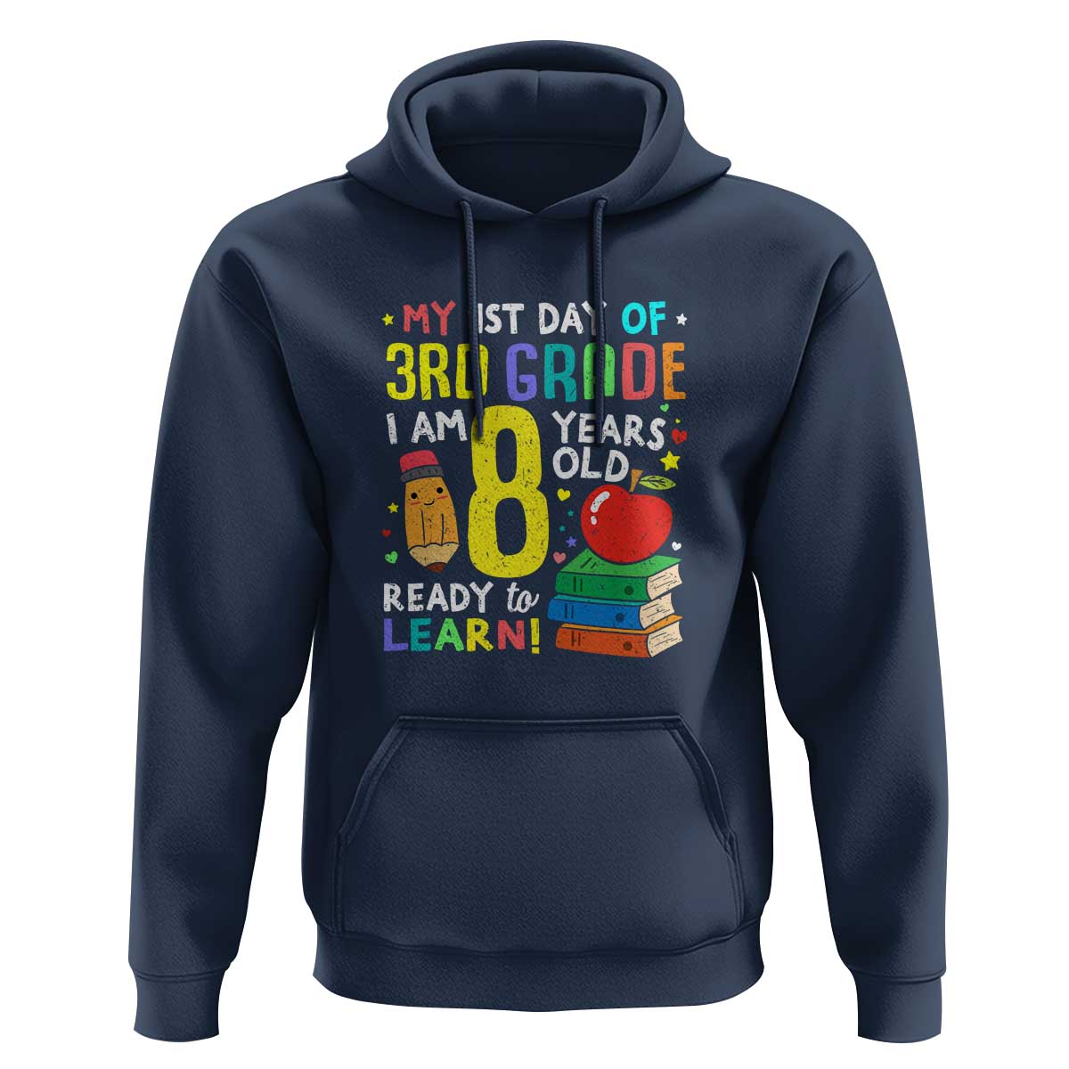 3rd Grade Back to School Hoodie Boys and Girls First Day Gift - Wonder Print Shop