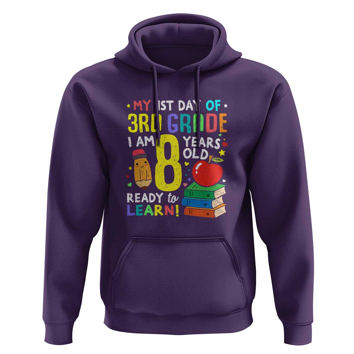 3rd Grade Back to School Hoodie Boys and Girls First Day Gift - Wonder Print Shop