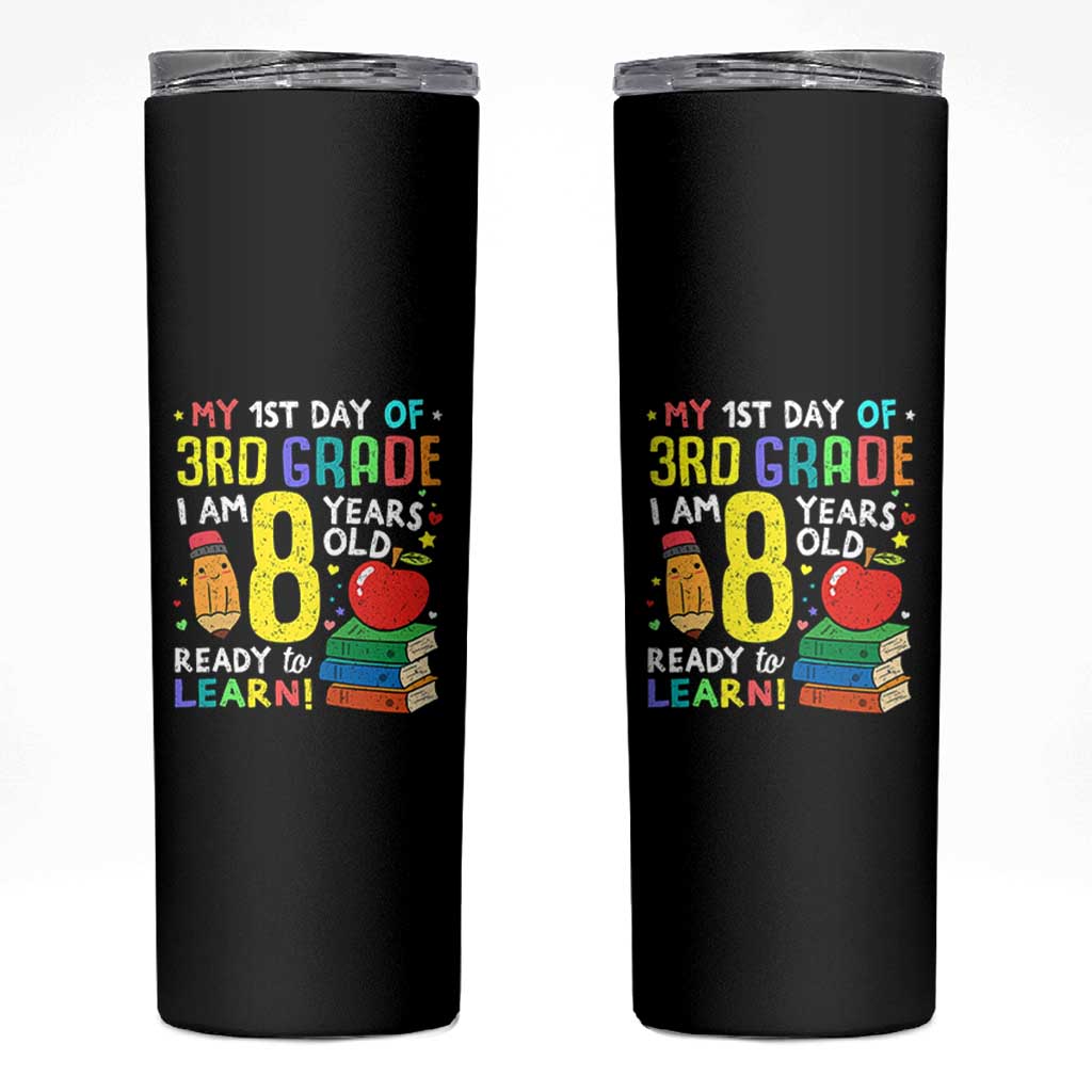 Hello 3rd Grade Skinny Tumbler Boys and Girls First Day Back to School Gift