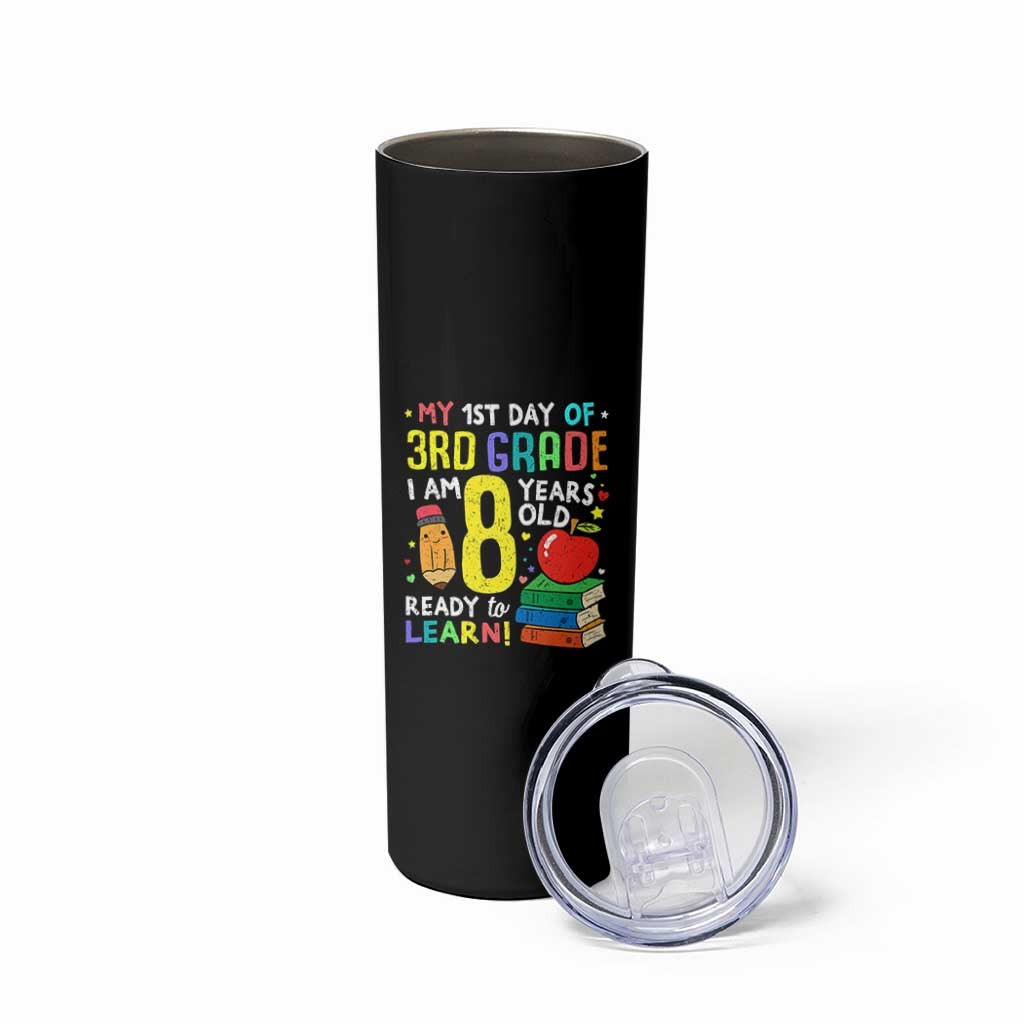 Hello 3rd Grade Skinny Tumbler Boys and Girls First Day Back to School Gift