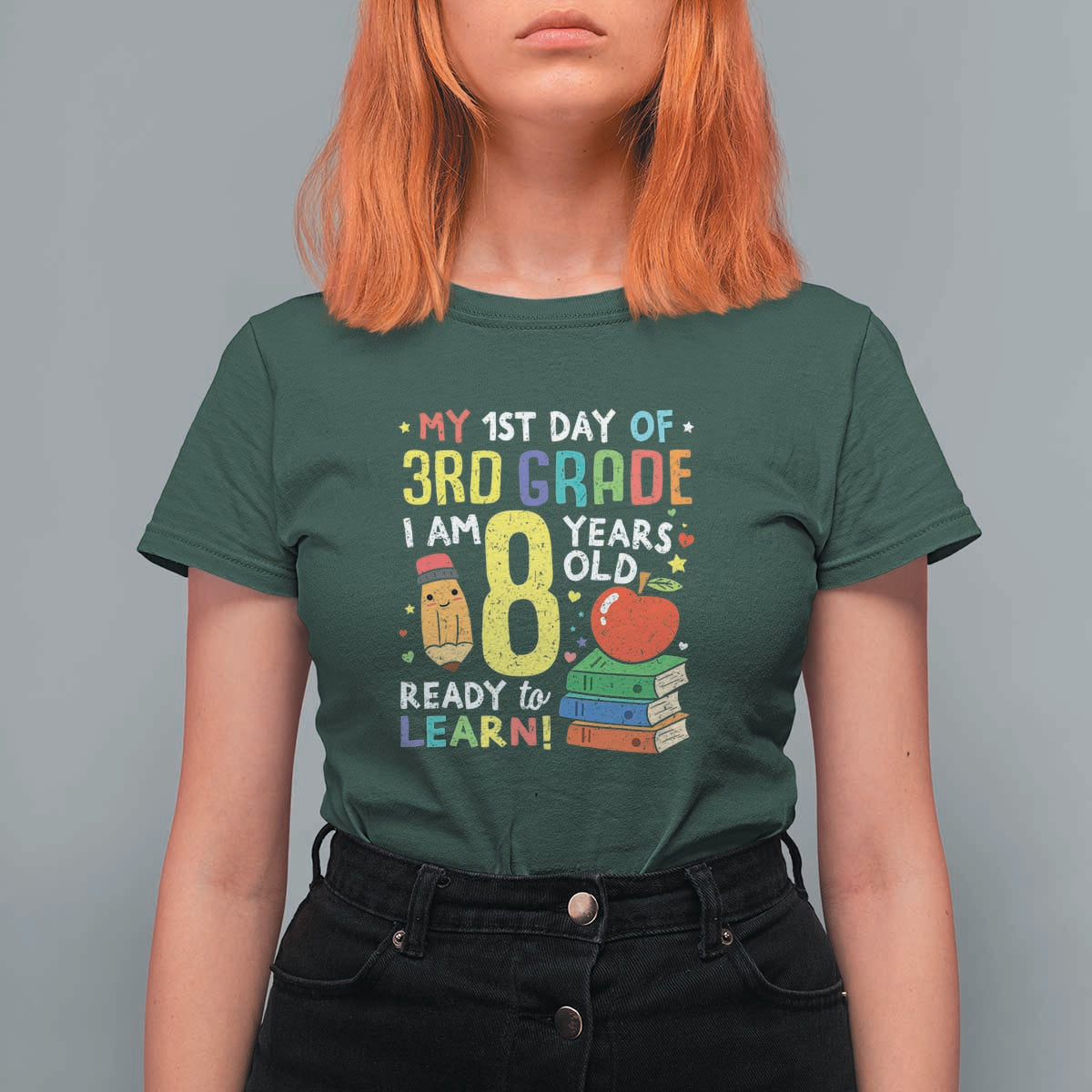 3rd Grade Back to School T Shirt For Women Boys and Girls First Day Gift