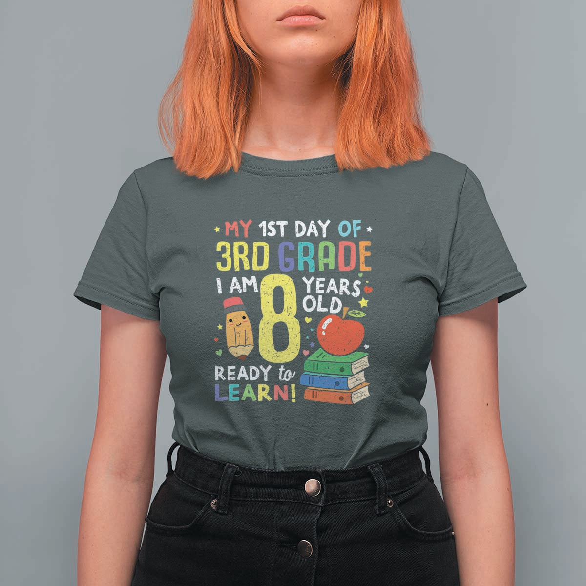 3rd Grade Back to School T Shirt For Women Boys and Girls First Day Gift