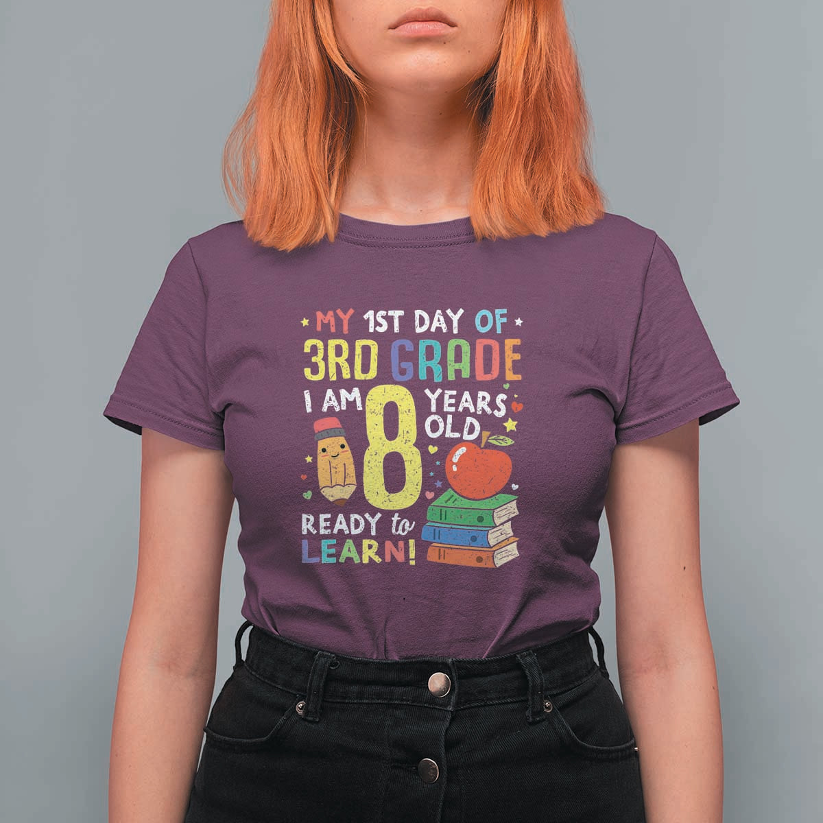 3rd Grade Back to School T Shirt For Women Boys and Girls First Day Gift