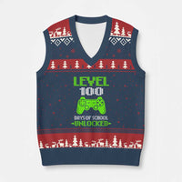 100 Days of School Smarter V-Neck Knit Sweater Vest Cool 100th Day Celebration Gift