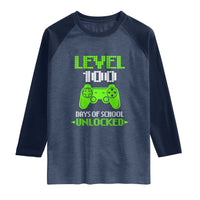 100 Days of School Smarter Raglan Shirt Cool 100th Day Celebration Gift