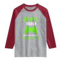 100 Days of School Smarter Raglan Shirt Cool 100th Day Celebration Gift