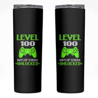 100 Days of School Smarter Skinny Tumbler Cool 100th Day Celebration Gift