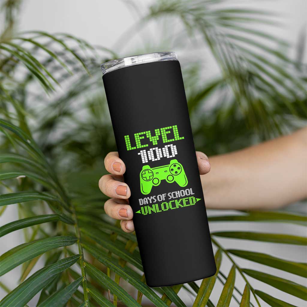 100 Days of School Smarter Skinny Tumbler Cool 100th Day Celebration Gift