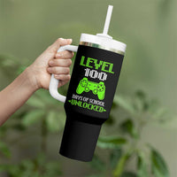 100 Days of School Smarter Tumbler With Handle Cool 100th Day Celebration Gift