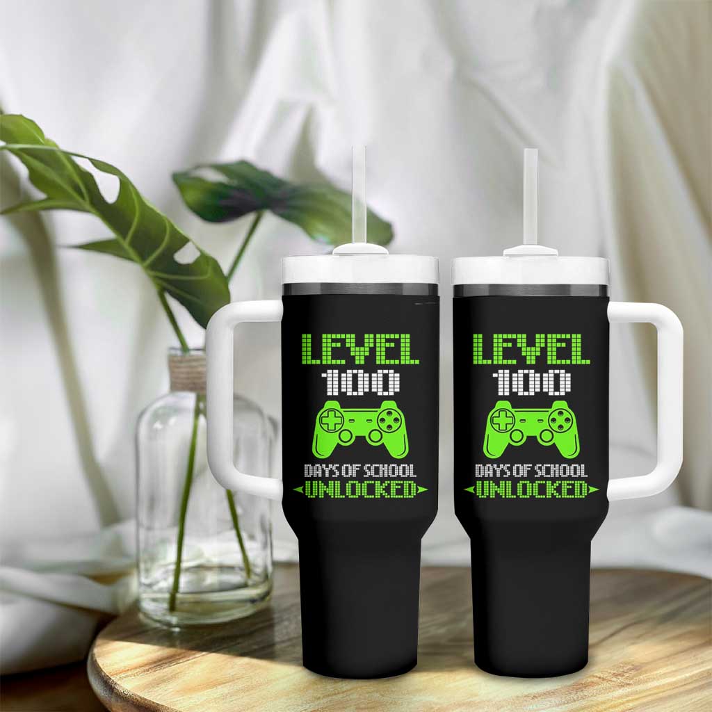 100 Days of School Smarter Tumbler With Handle Cool 100th Day Celebration Gift