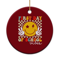 First Day of School Vibes Ceramic Ornament Aesthetic Back to School Teacher Student