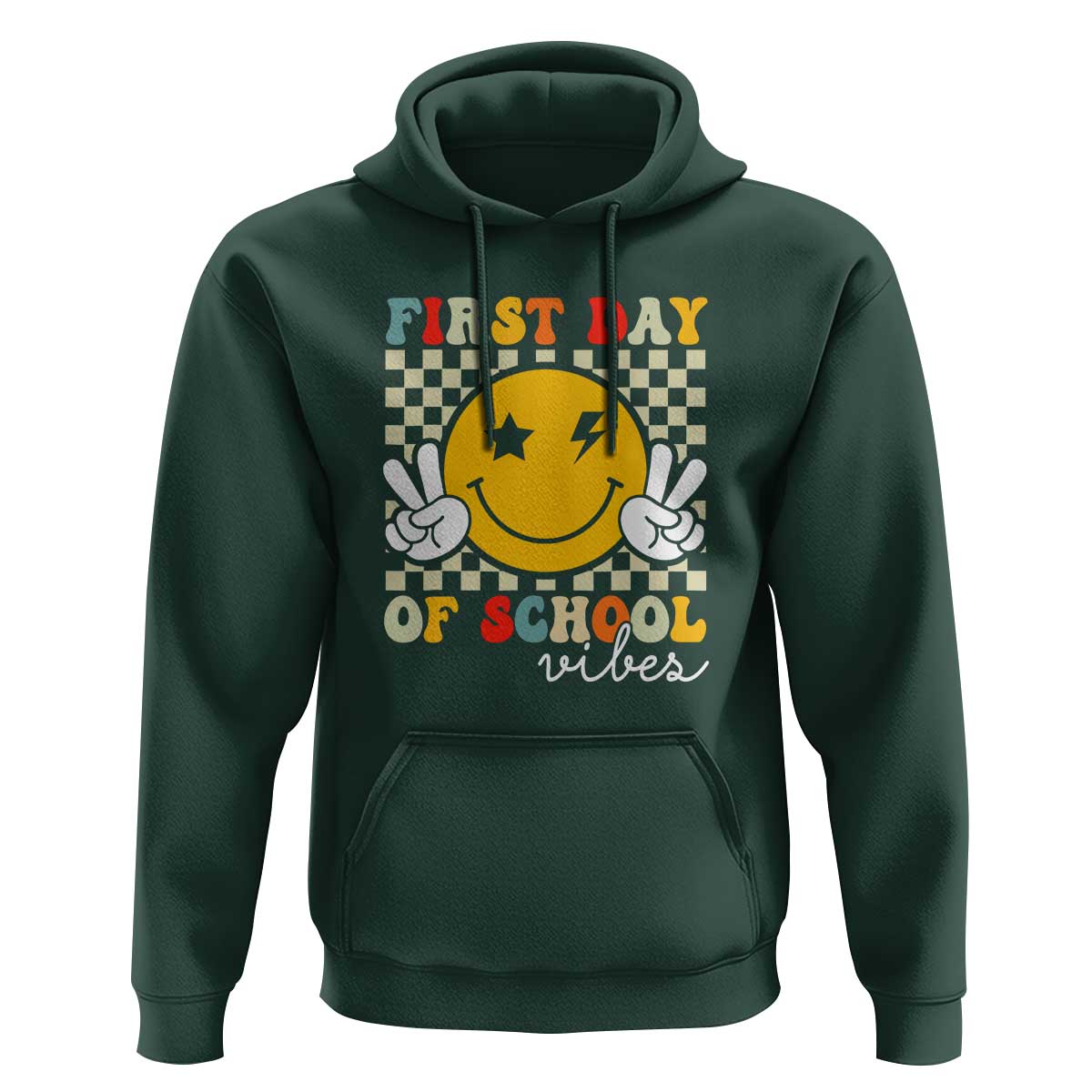 First Day of School Vibes Hoodie Back to School for Teachers and Students - Wonder Print Shop