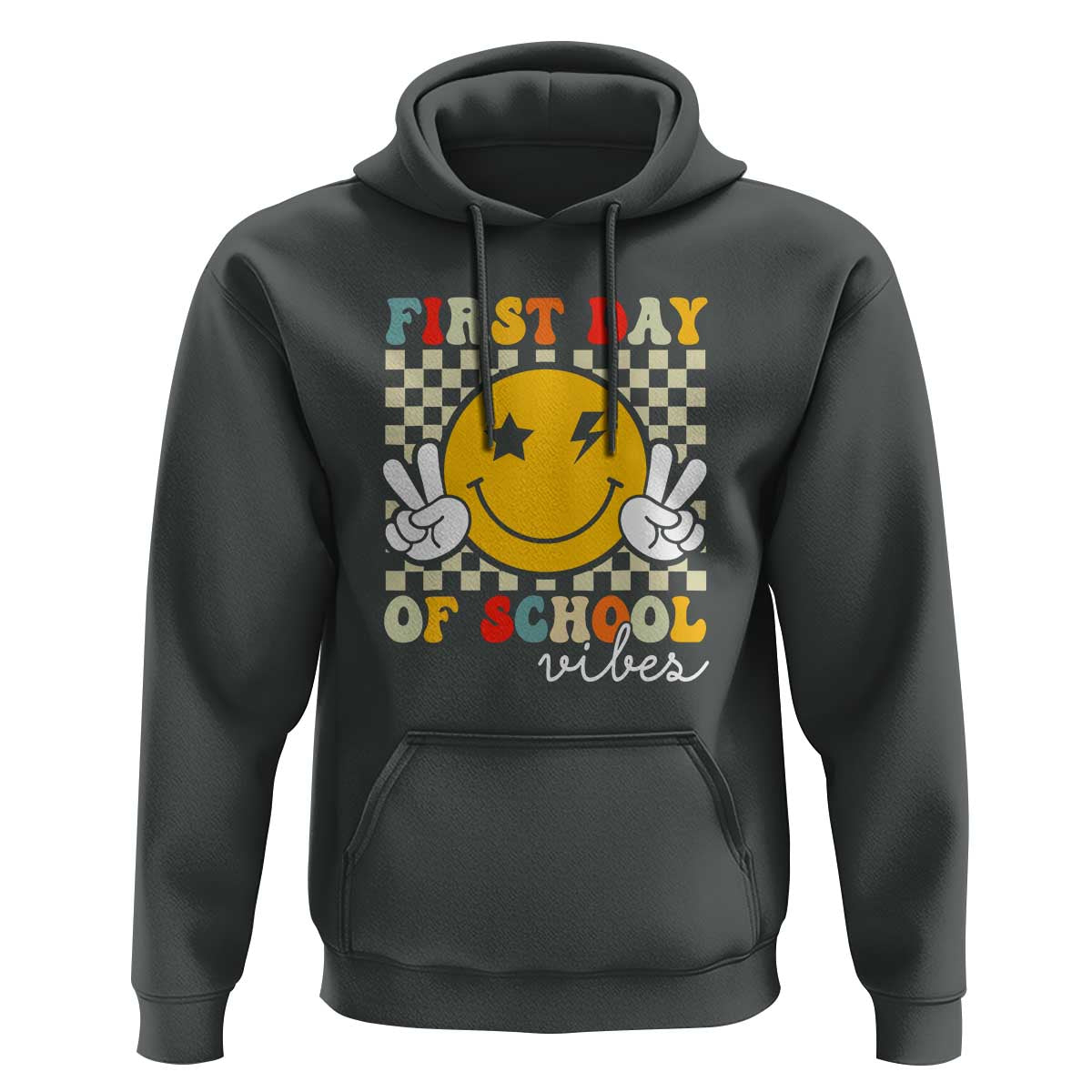 First Day of School Vibes Hoodie Back to School for Teachers and Students - Wonder Print Shop