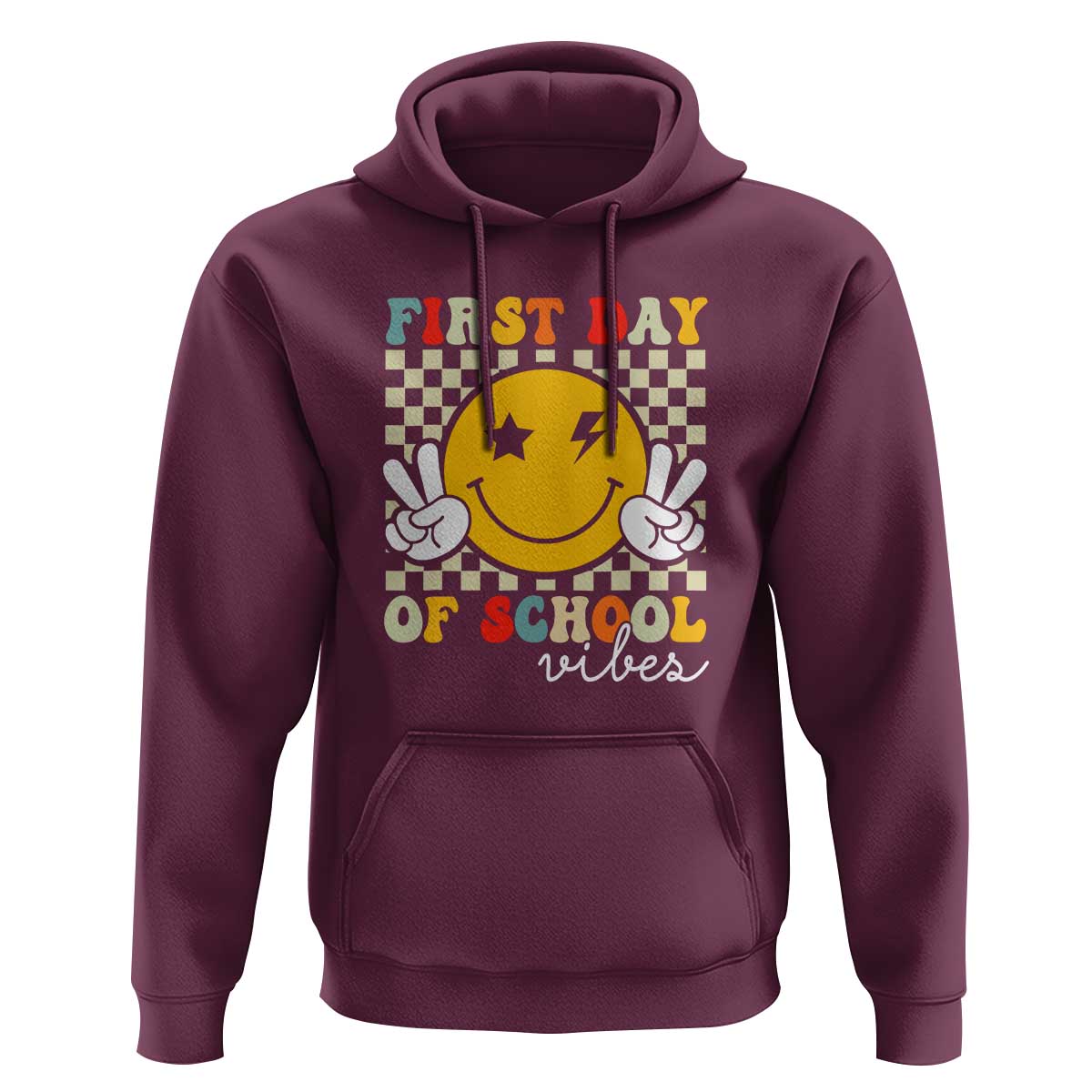 First Day of School Vibes Hoodie Back to School for Teachers and Students - Wonder Print Shop