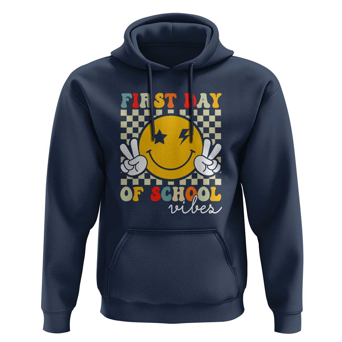 First Day of School Vibes Hoodie Back to School for Teachers and Students - Wonder Print Shop