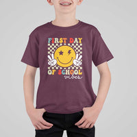 First Day of School Vibes T Shirt For Kid Back to School for Teachers and Students