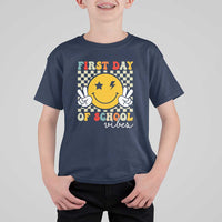 First Day of School Vibes T Shirt For Kid Back to School for Teachers and Students