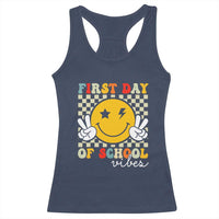 First Day of School Vibes Racerback Tank Top Aesthetic Back to School Teacher Student