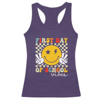 First Day of School Vibes Racerback Tank Top Aesthetic Back to School Teacher Student