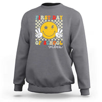 First Day of School Vibes Sweatshirt Back to School for Teachers and Students - Wonder Print Shop