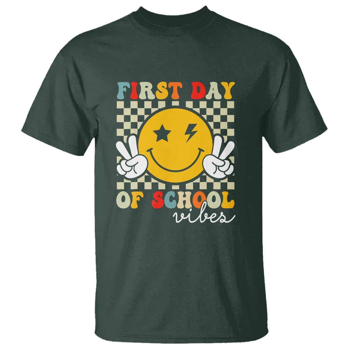 First Day of School Vibes T Shirt Back to School for Teachers and Students - Wonder Print Shop