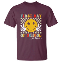 First Day of School Vibes T Shirt Back to School for Teachers and Students - Wonder Print Shop