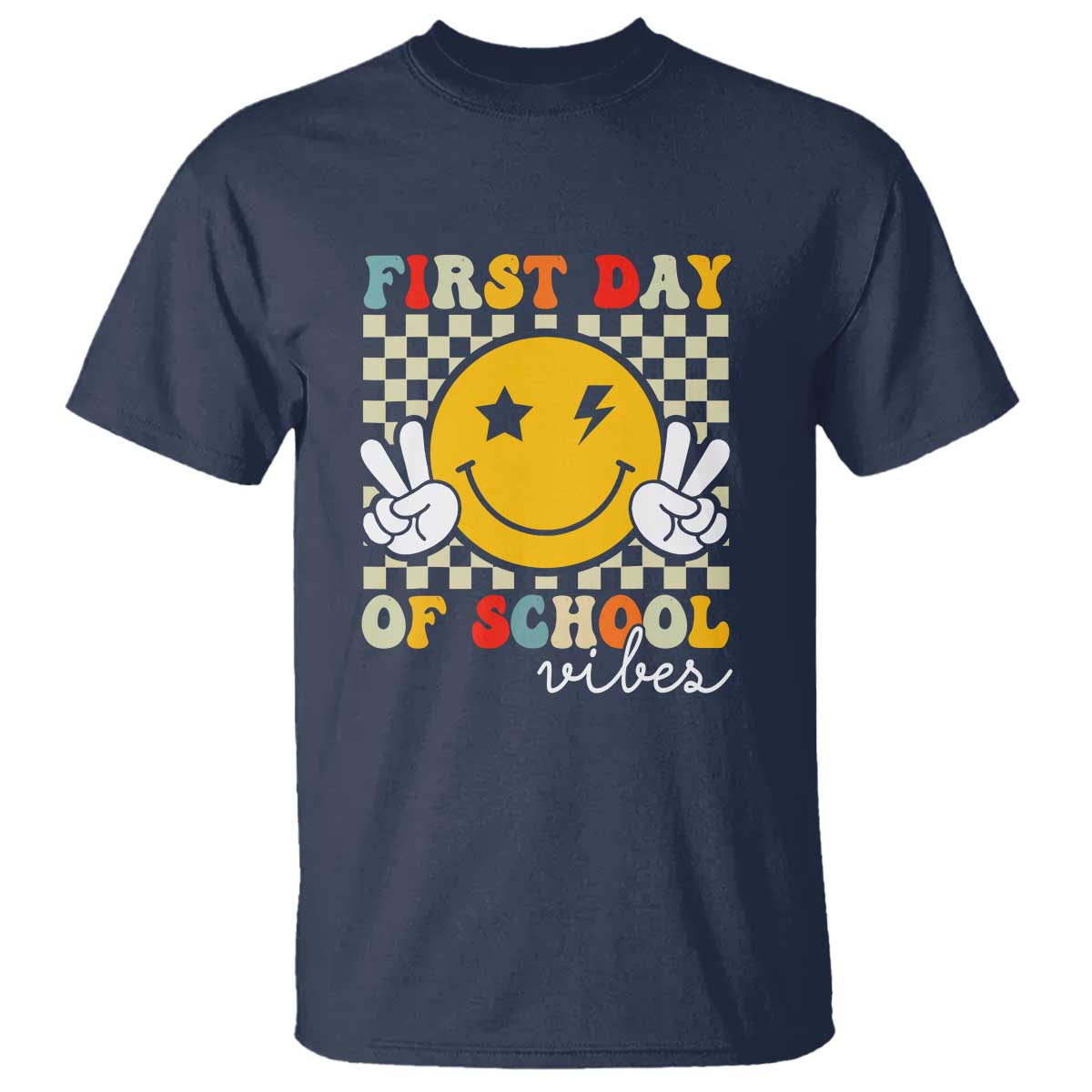 First Day of School Vibes T Shirt Back to School for Teachers and Students - Wonder Print Shop