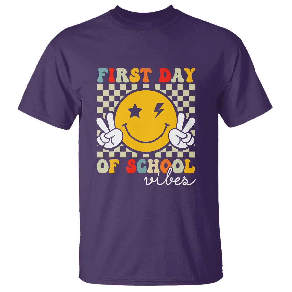 First Day of School Vibes T Shirt Back to School for Teachers and Students - Wonder Print Shop