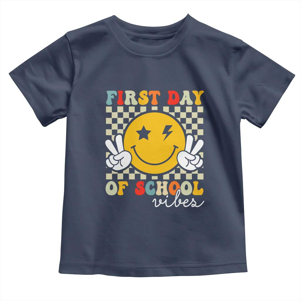 First Day of School Vibes Toddler T Shirt Aesthetic Back to School Teacher Student