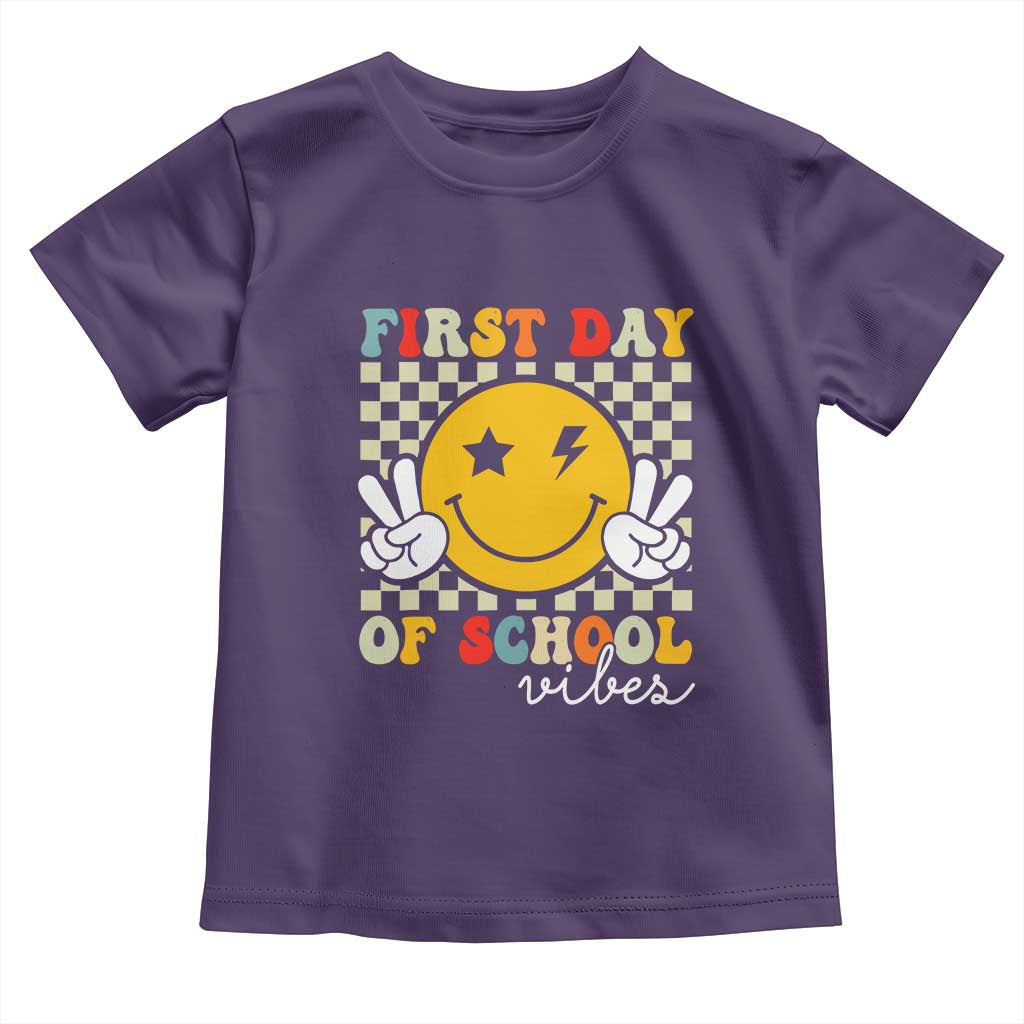 First Day of School Vibes Toddler T Shirt Aesthetic Back to School Teacher Student