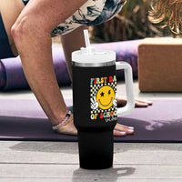 First Day of School Vibes Tumbler With Handle Aesthetic Back to School Teacher Student