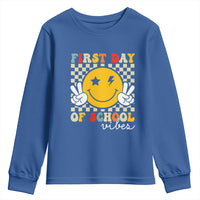 First Day of School Vibes Youth Sweatshirt Aesthetic Back to School Teacher Student