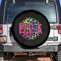 Pre-Kindergarten Neon Leopard Effect Printing Spare Tire Cover Wild About PreK Teacher Student Gift