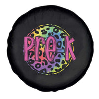 Pre-Kindergarten Neon Leopard Effect Printing Spare Tire Cover Wild About PreK Teacher Student Gift