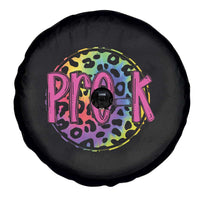 Pre-Kindergarten Neon Leopard Effect Printing Spare Tire Cover Wild About PreK Teacher Student Gift