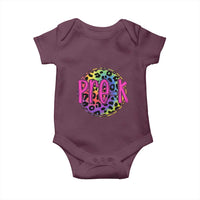 Pre-Kindergarten Neon Leopard Effect Printing Baby Onesie Wild About PreK Teacher Student Gift