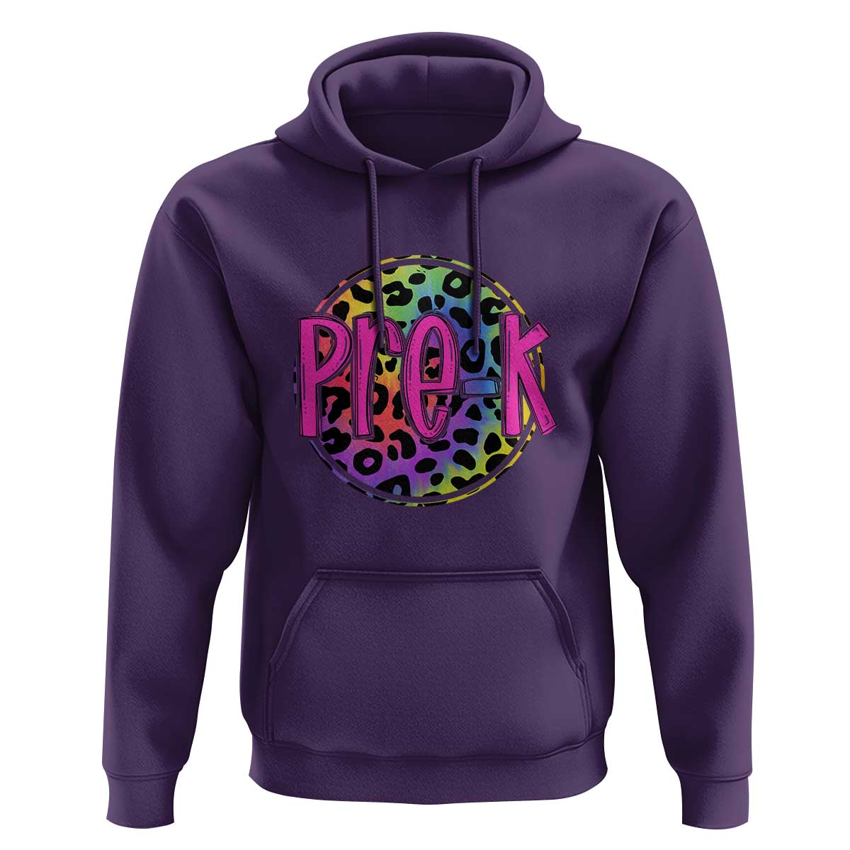 Pre-Kindergarten Neon Leopard Hoodie PreK Teacher 1st Day of School - Wonder Print Shop