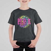 Pre-Kindergarten Neon Leopard T Shirt For Kid PreK Teacher 1st Day of School