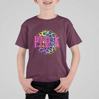 Pre-Kindergarten Neon Leopard T Shirt For Kid PreK Teacher 1st Day of School