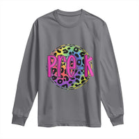 Pre-Kindergarten Neon Leopard Effect Printing Long Sleeve Shirt Wild About PreK Teacher Student Gift